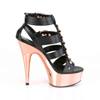 Pleaser - DELIGHT658 Hoge hakken - Zwart/Roze Product image
